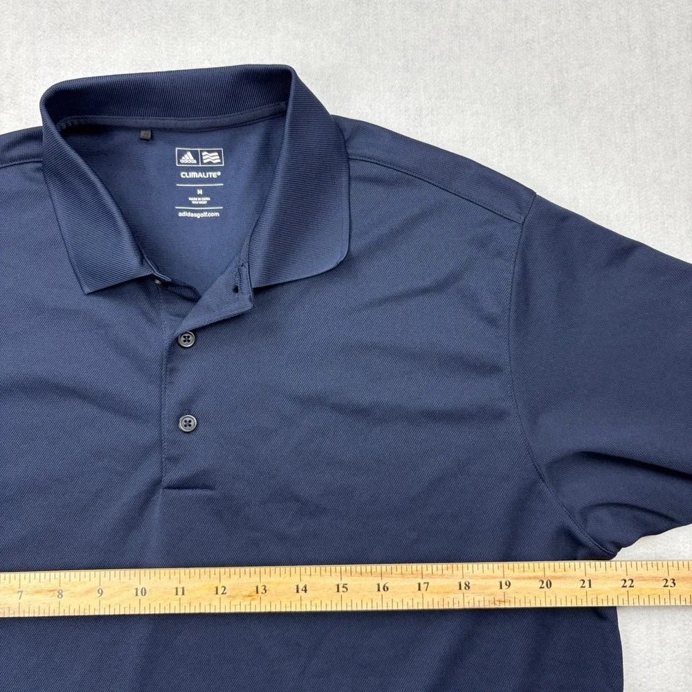 Adidas Climalite Mens Golf Polo Shirt Navy Blue PNC Logo Size M‎ X25620